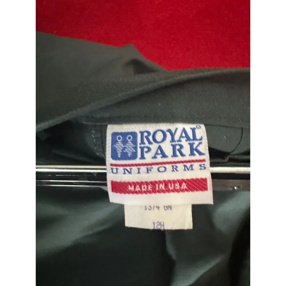Royal Park Uniforms Green Pleated Skirt‎ 35% Cotton 12H Made In USA